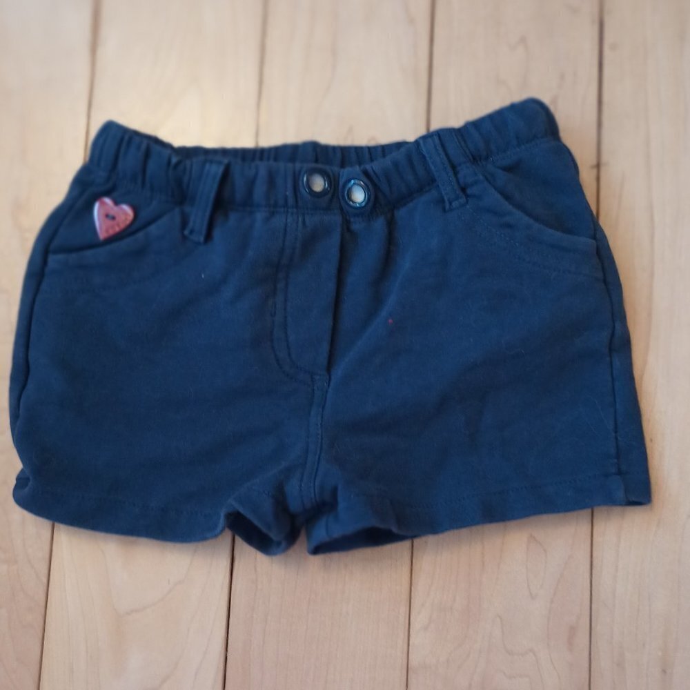 Boboli navy french terry short size 3